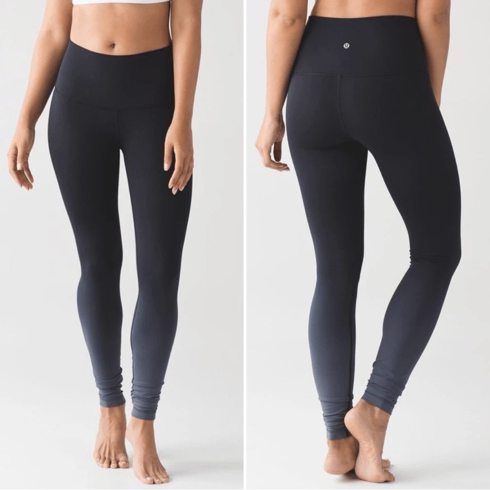 Lululemon Wunder Under Hi-Rise Tight in Ombre Black Size 8 Full Length